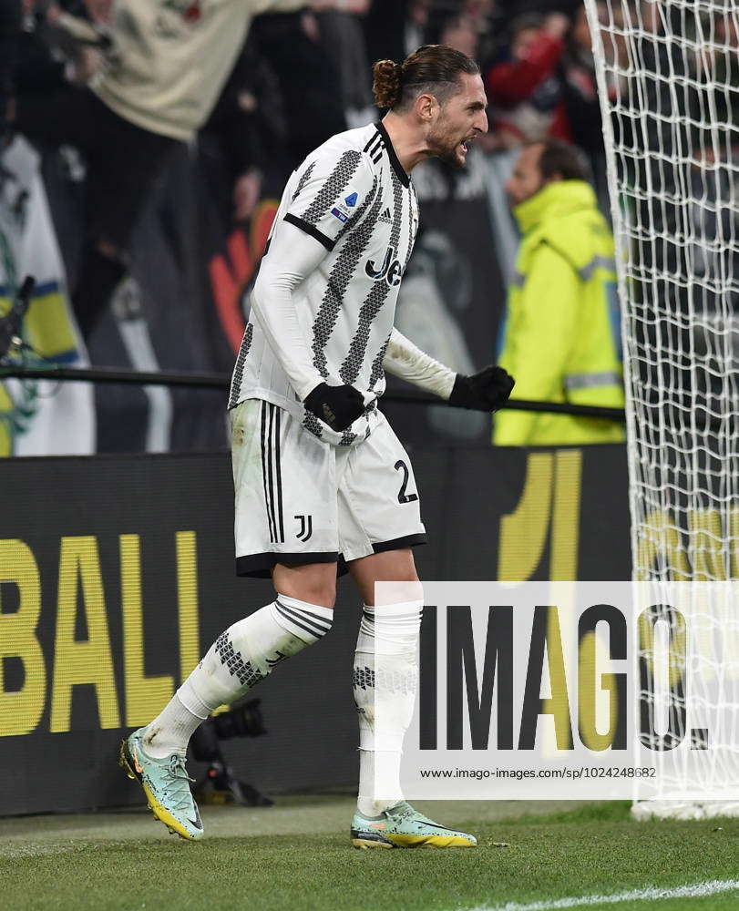 Adrien Rabiot of Juventus celebrating after a goal during the Italian serie  A, football match between