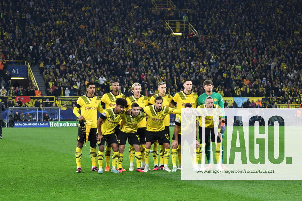 Team Borussia Dortmund Team Photo 15 02 2023, Football Champions League ...