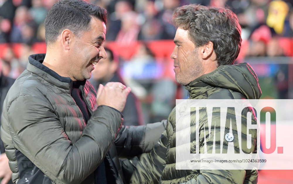 Girona FC v UD Almeria LaLiga Santander Head Coach Michel (Girona FC