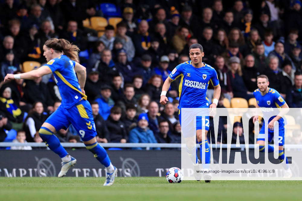 Ali Al-Hamadi Of AFC Wimbledon Dribbling With The Ball During The EFL ...