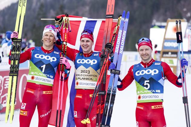 Ski WC 2023 Cross-country skiathlon, mens 30 km Planica, Slovenia ...