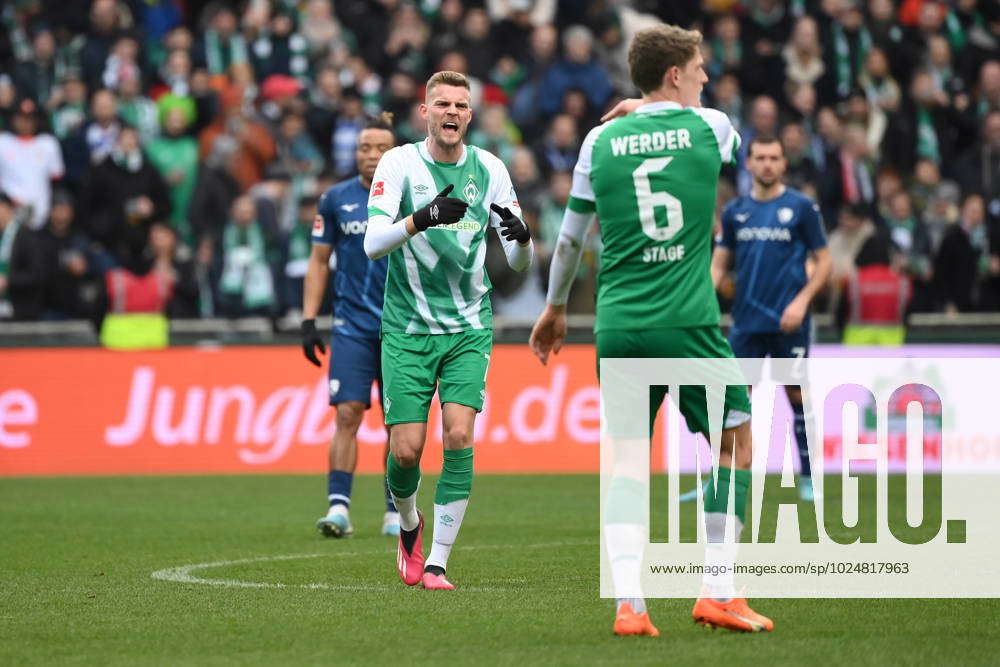 Marvin Ducksch Werder Bremen , Right Jens Stage Werder Bremen 25 02 ...