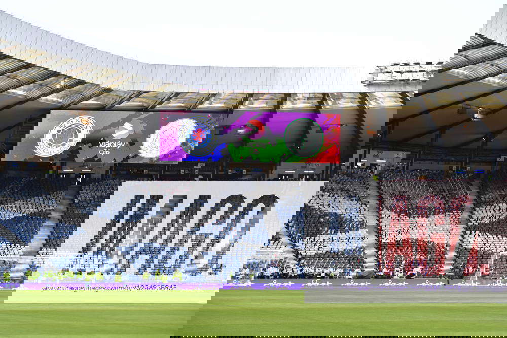 Rangers v Celtic Viaplay Cup General view of the stadium during the