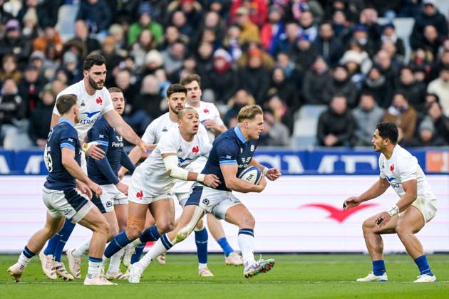 PARIS - Duhan van der Merwe of Scotland during the Guinness Six Nations ...
