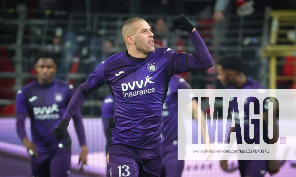 Anderlecht's Islam Slimani pictured during a soccer match between