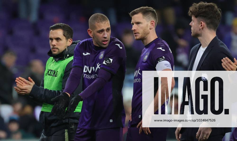 Anderlecht's Islam Slimani pictured during a soccer match between