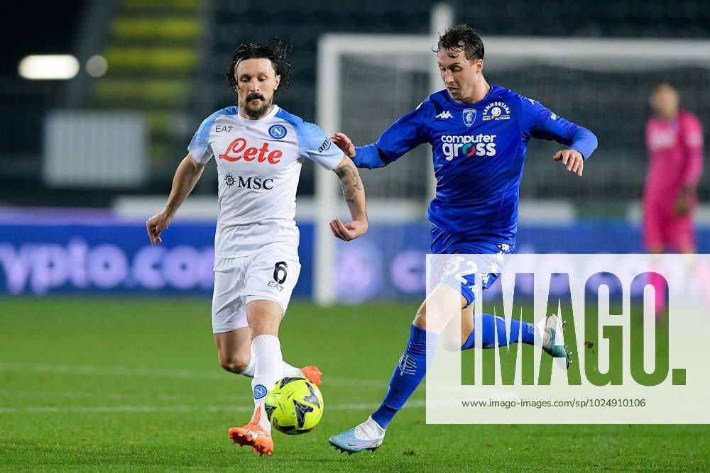 Empoli FC v SSC Napoli Serie A Mario Rui of SSC Napoli and Nicolas