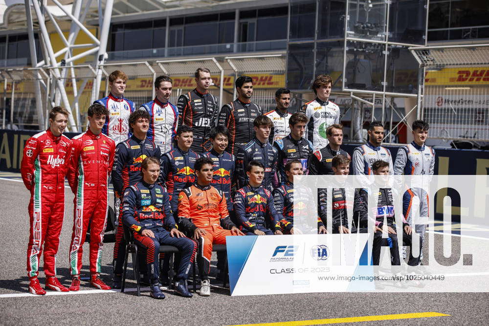 F2 drivers class picture during the 1st round of the 2023 FIA Formula 2 ...