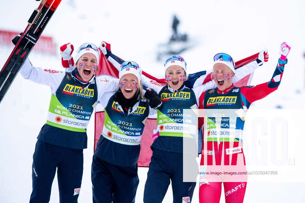 World Champions Anna Kjersti Kalvaa, Tiril Udnes Weng, Astrid Oeyre ...