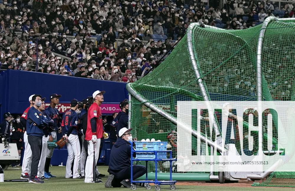 Baseball: Japan S WBC Warm-up Game Shohei Ohtani (in The Cage) Of Japan ...