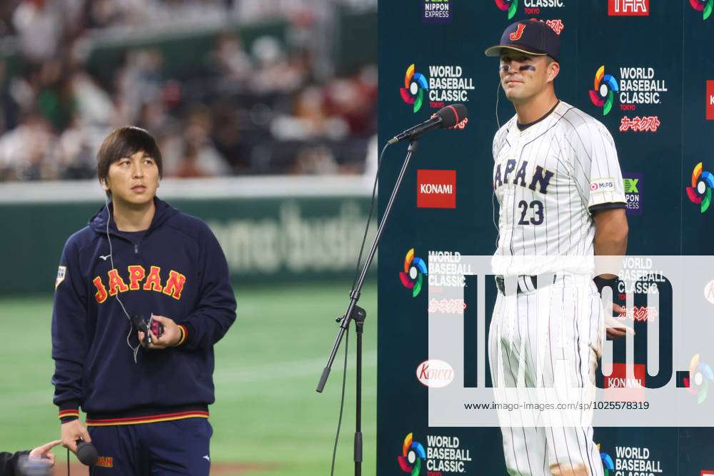 (L to R) Ippei Mizuhara, Lars Nootbaar (JPN), MARCH 10, 2023 Baseball