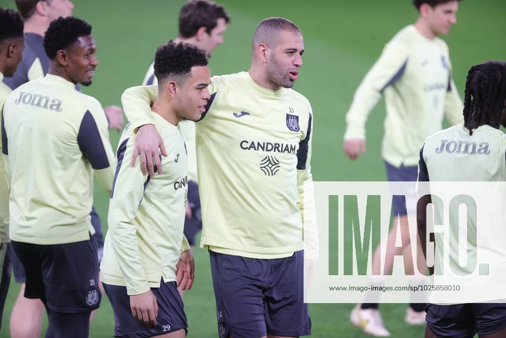 Anderlecht's Islam Slimani pictured during a soccer match between