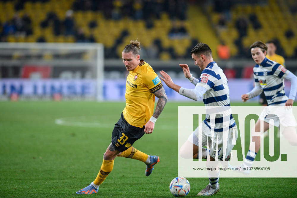 Dresdens Manuel Schaeffler Schaeffler Left On The Ball SG Dynamo Dresden MSV Duisburg Football