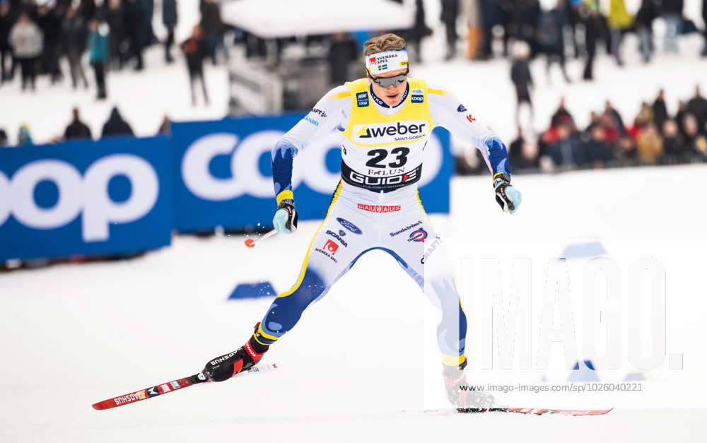 230318 Edvin Anger of Sweden competes in men s free technique sprint ...