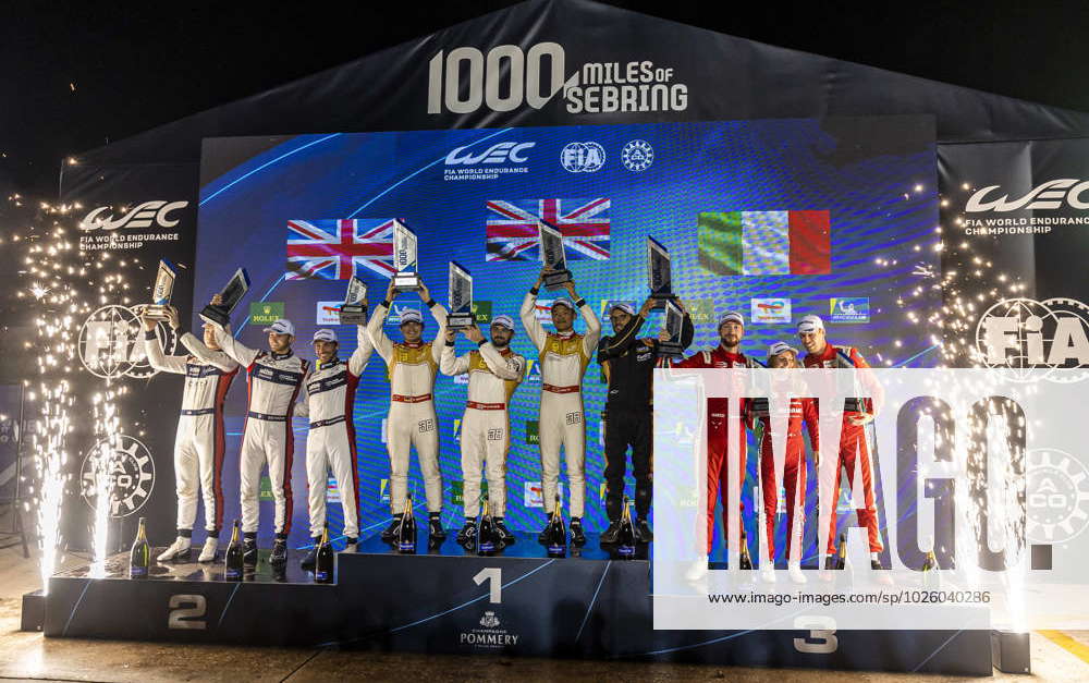 PODIUM LMP2 FIA WEC 1000 MILES OF SEBRING WINNER : 48 HERTZ TEAM JOTA ...