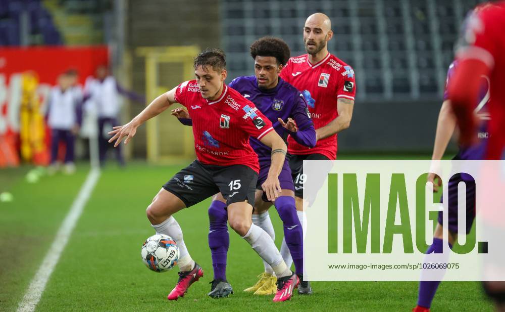 Ilay Camara (57) of RSC Anderlecht pictured during a soccer game between  KMSK Deinze and RSC Anderlecht Futures youth team during the 22 nd matchday  in the Challenger Pro League for the