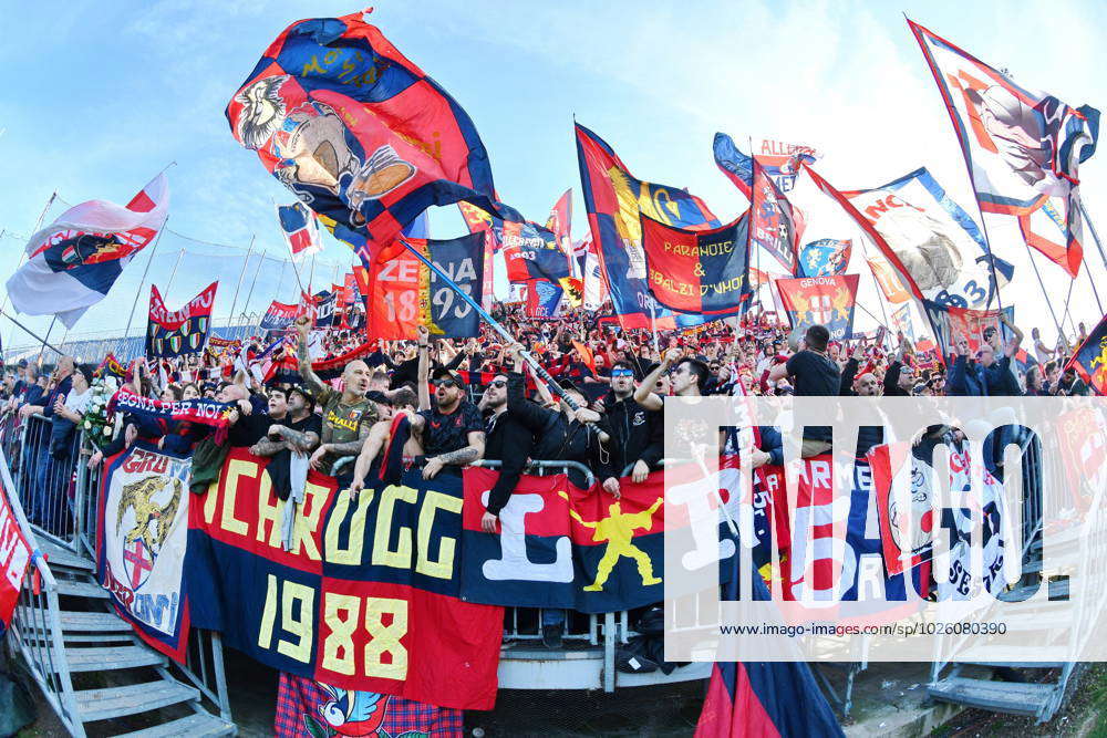 Supporters Of Genoa During Brescia Calcio Vs Genoa CFC, Italian Soccer ...