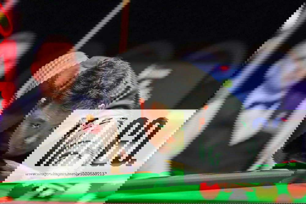 Snooker 2023 WST Classic Zhang Anda during the 2nd round match, Zhang Anda vs Mark Selby at the Snooker 2023 WST Classic Zhang Anda during the 2nd round match, Zhang Anda vs Mark Selby at the