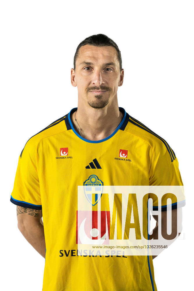 230321 Zlatan Ibrahimovic Of The Swedish National Football Team Poses ...