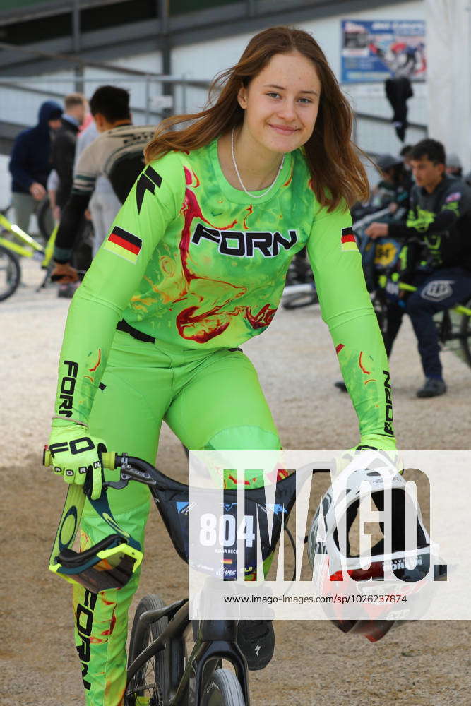 March 19, 2023, Verona, Italy ALINA BECK of Germany in the UEC BMX