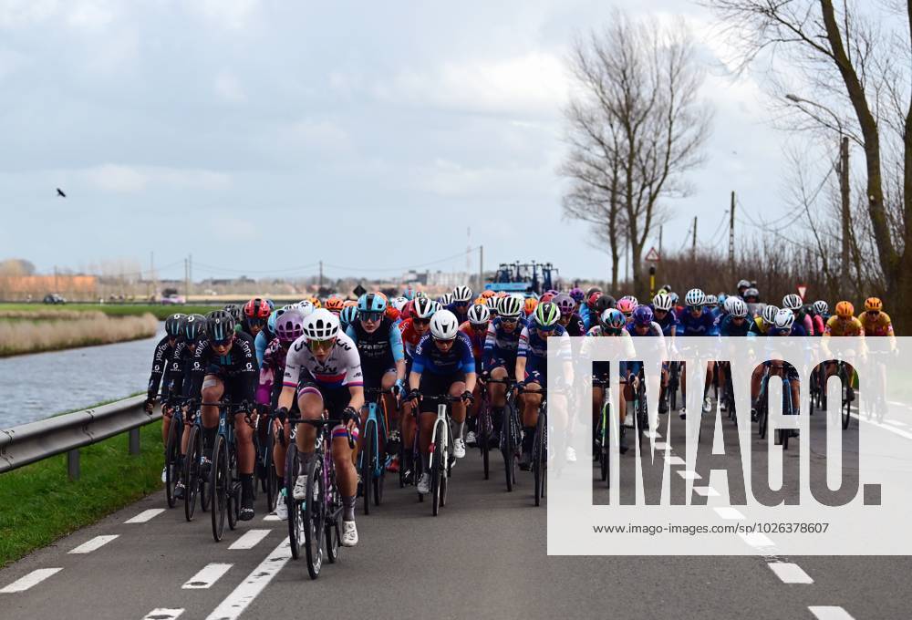 The Pack Of Riders Pictured In Action During The Women S Elite Race Of