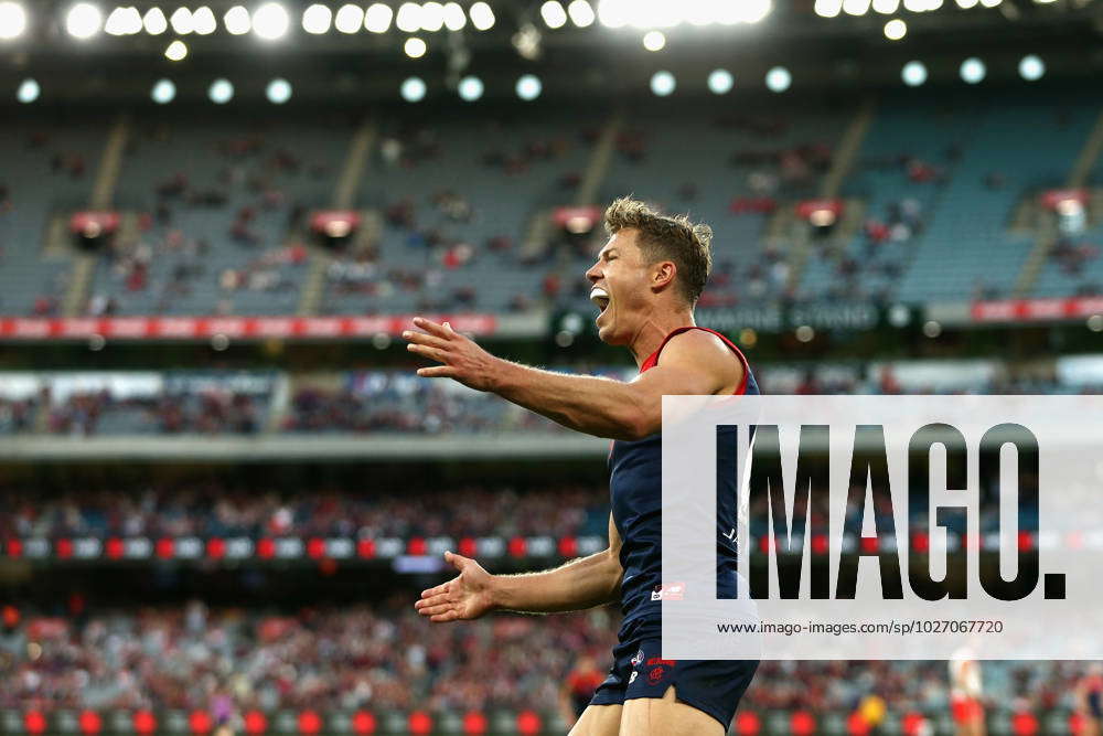 Afl Demons Swans Jake Melksham Of The Demons Celebrates A Goal During