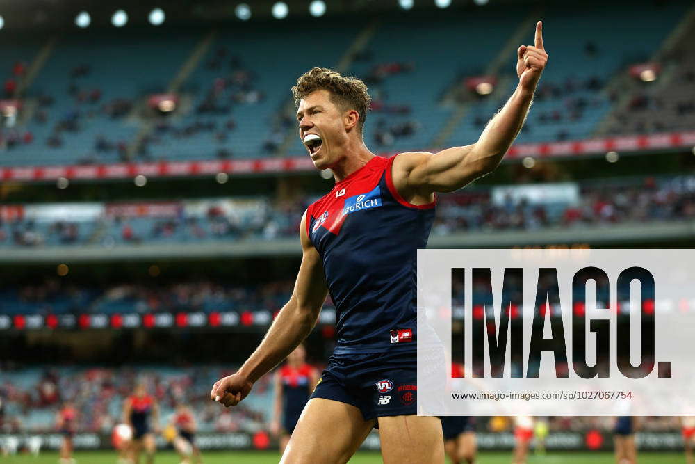 Afl Demons Swans Jake Melksham Of The Demons Celebrates A Goal During