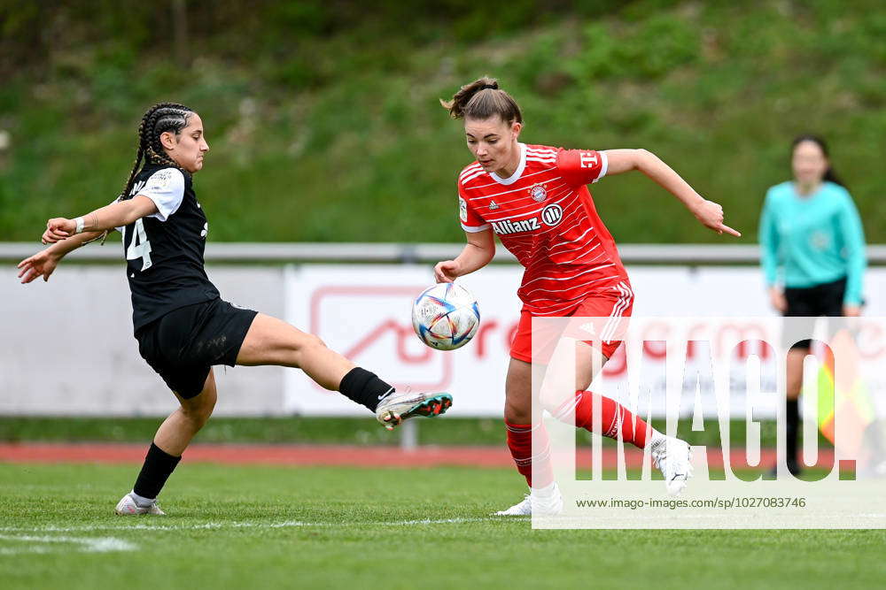 V.li.: Ilayda Acikgöz (SGE, 14) Julia Landenberger (FCB, 21) im ...