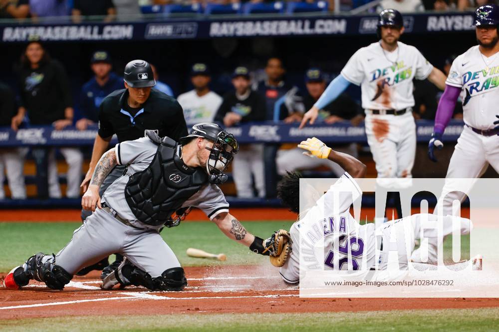 St. Petersburg, FL. USA; Tampa Bay Rays left fielder Randy