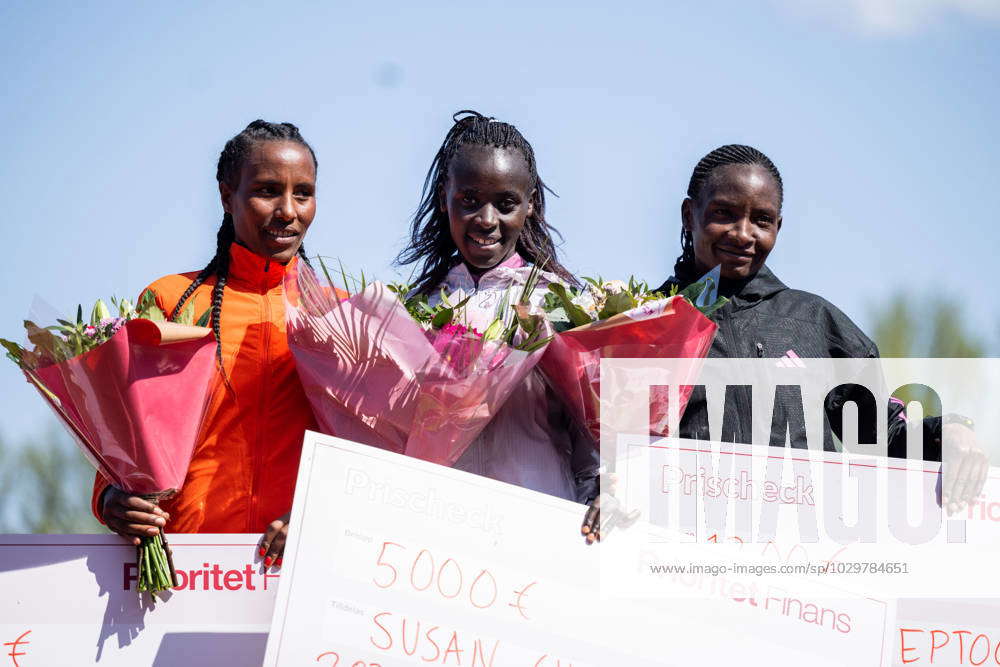 230513 Aberash Shilima, Suasan Chembai and Nelly Jeptoo during the