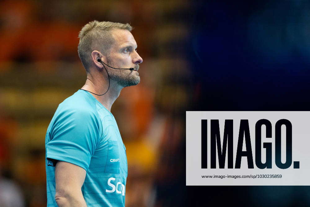 230522 Referee Rickard Canbro during the final two of the Handball