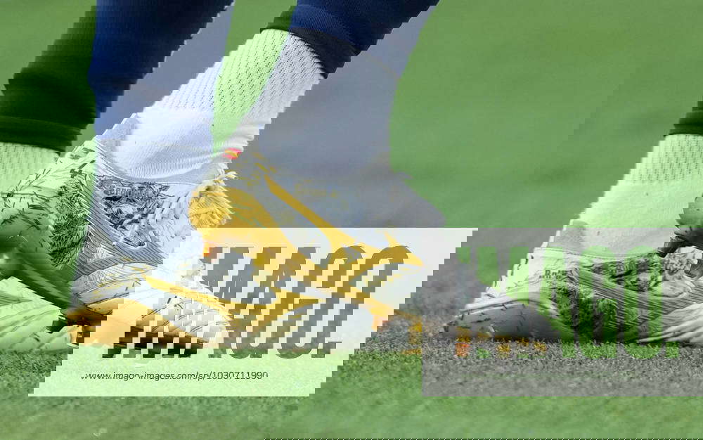 The personalised Mizuno football boots of Sergio Ramos of
