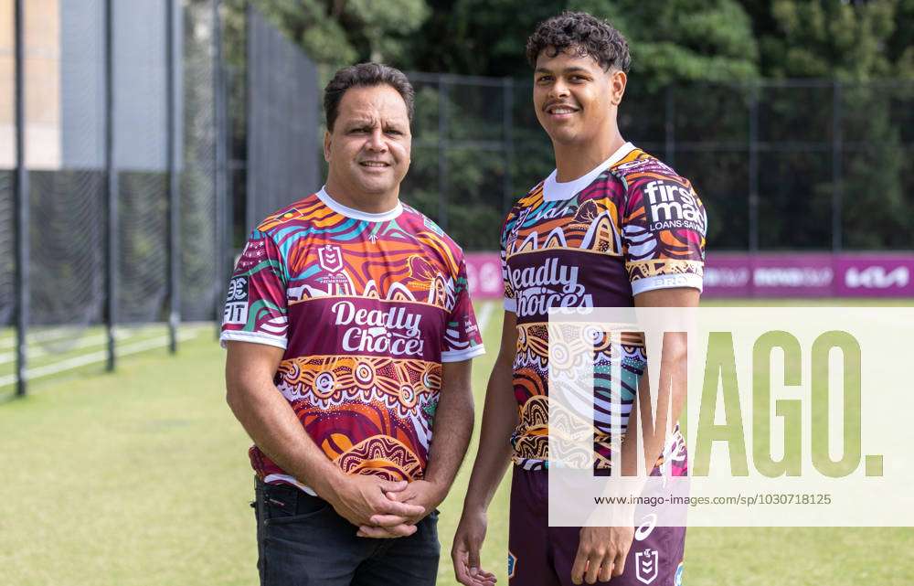 NRL BRONCOS TRAINING, Deadly Choices Ambassadors Steve Renouf and