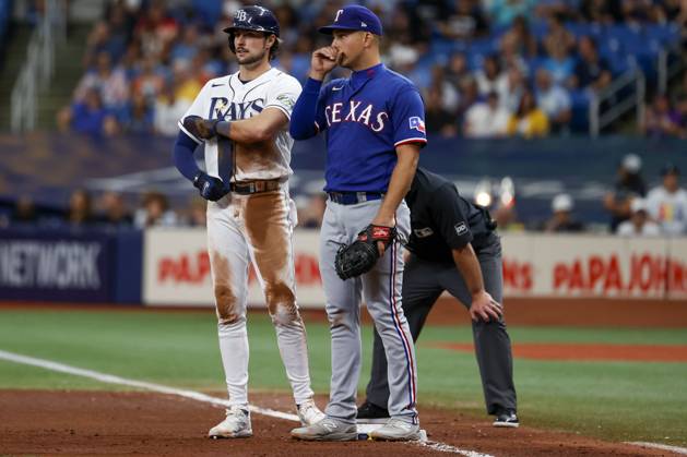 St. Petersburg, Florida, USA: Brothers Texas Rangers first baseman ...