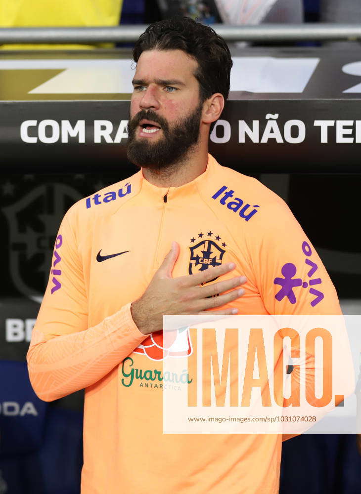 Alisson Becker of Brazil during the International Friendly match