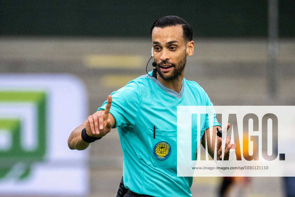 230619 Referee Farouk Nehdi during the Damallsvenskan football