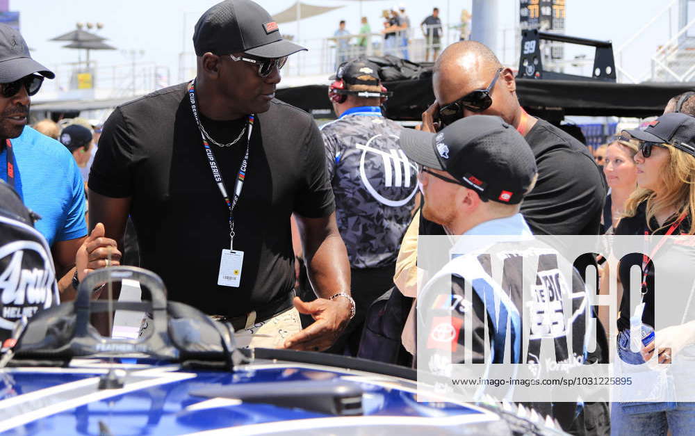 NASHVILLE, TN - JUNE 24: Team 23Xi co-owner Michael Jordan with Tyler ...