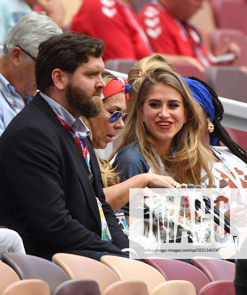 Russia 2018 - Denmark v France - VIPs Maria Salaues (Paul Pogba s wife)  during the 2018 FIFA