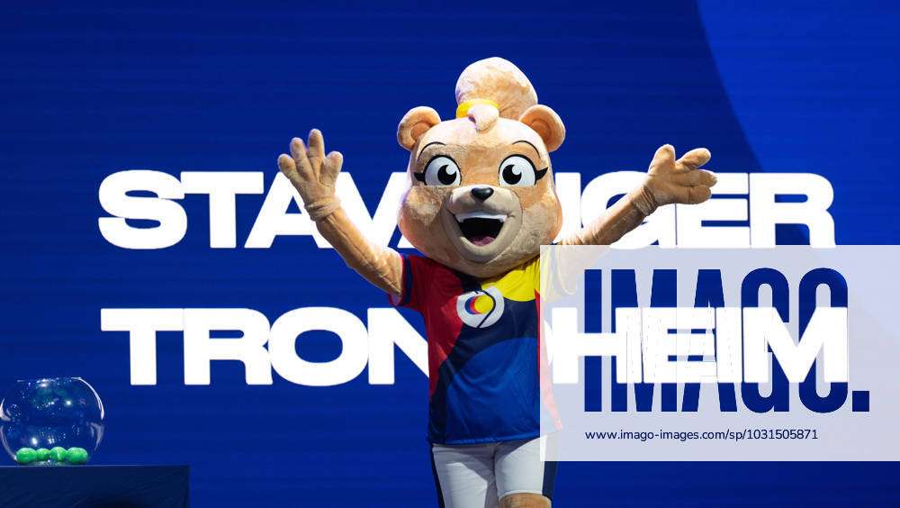 230706 The mascot during 2023 IHF Women s World Championship draw on July  6, 2023 in Gothenburg