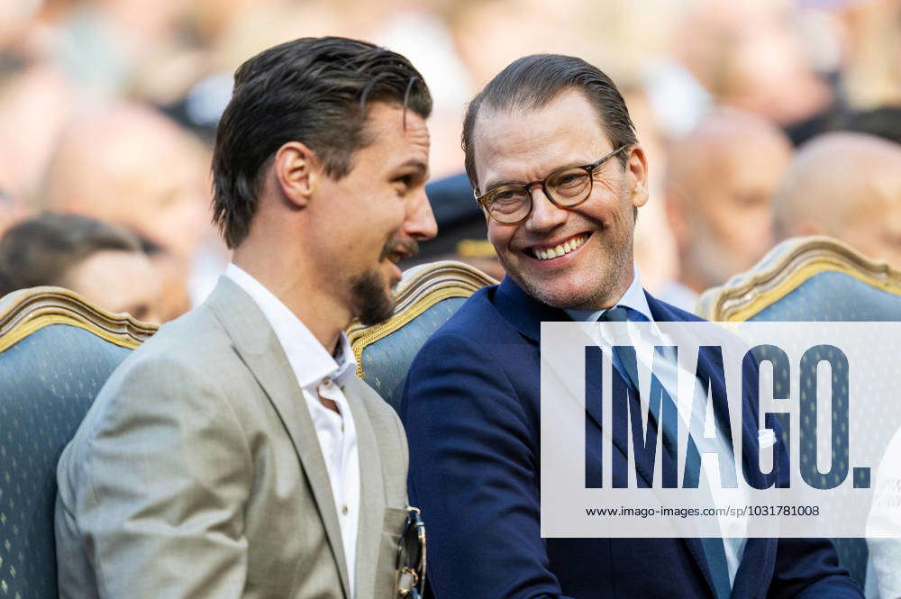 230714 Erik Karlsson and Prince Daniel during the presentation of