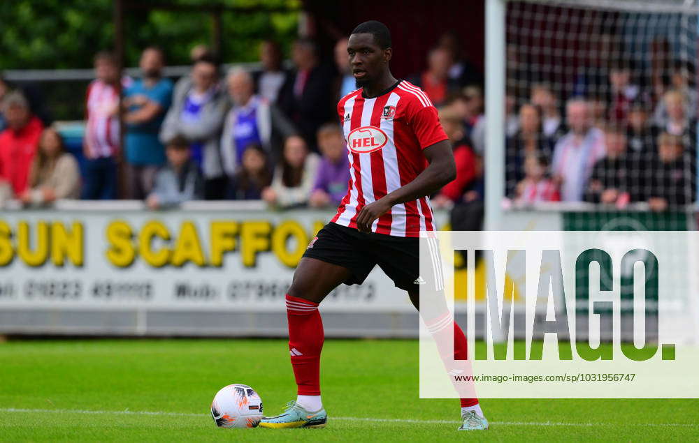 Taunton Town v Exeter City, Taunton, UK - 18 July 2023 Cheick Diabate of  Exeter City during