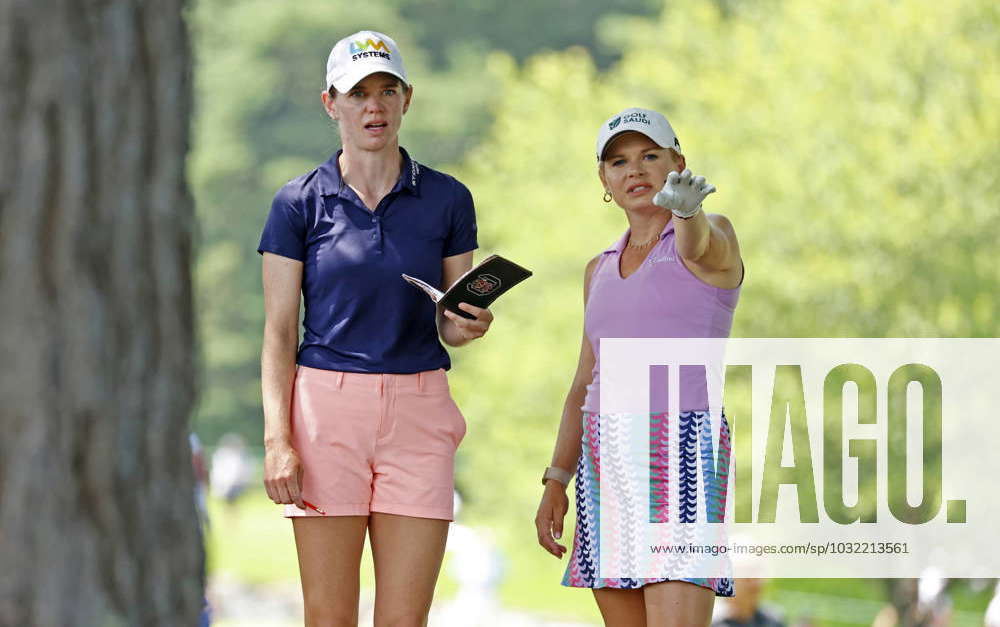 MIDLAND, MI - JULY 21: LPGA, Golf Damen golfer Sarah Schmelzel and ...