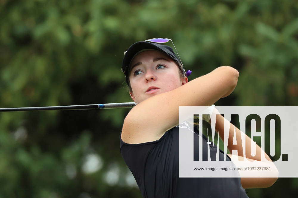 DANA Open Polly Mack of Germany hits from the 14th tee during the final