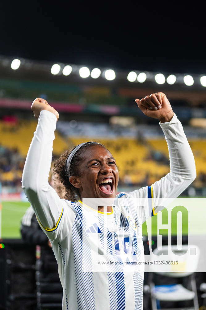 230725 Dominique Randle of Philippines celebrates after the FIFA