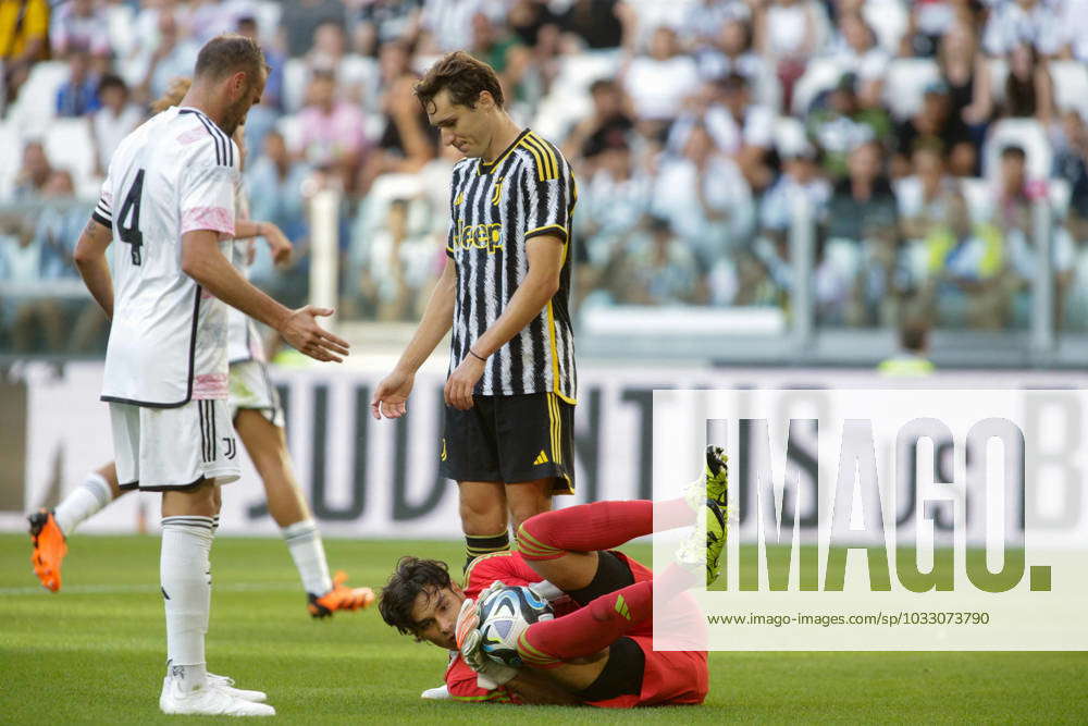 friendly football match - Juventus FC vs Juventus U23 Next Gen Federico  Chiesa of Juventus and Giova