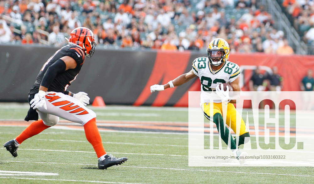 Green Bay Packers wide receiver Samori Toure (83) during a preseason NFL  football game Saturday, Aug. 19, 2023, in Green Bay, Wis. (AP Photo/Mike  Roemer Stock Photo - Alamy