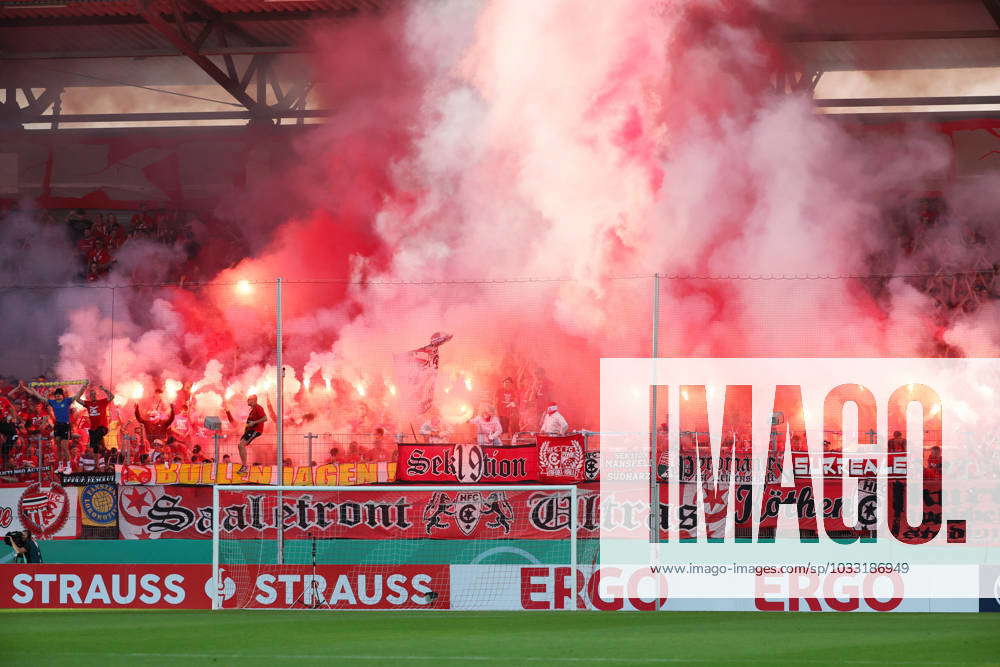 Halle Fuerth DFB Pokal Halle, 12 08 2023, Leuna Chemie Stadion ...