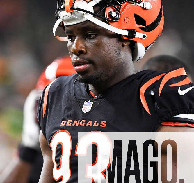 Cincinnati Bengals defensive end Jeff Gunter (93) during an NFL preseason  football game against the New