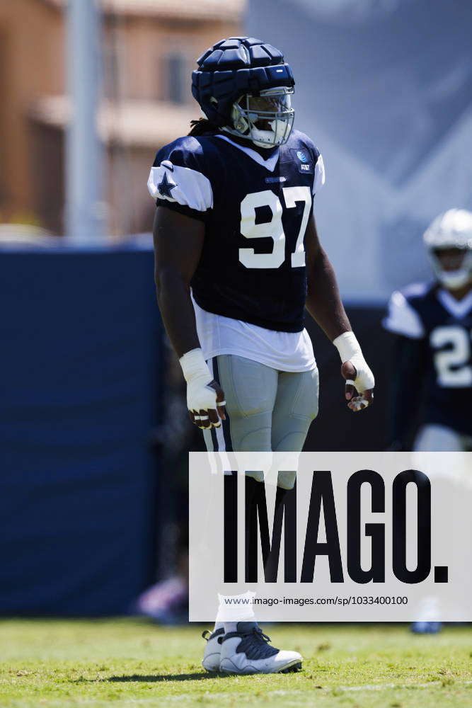 Dallas Cowboys defensive tackle Osa Odighizuwa (97) lines up for