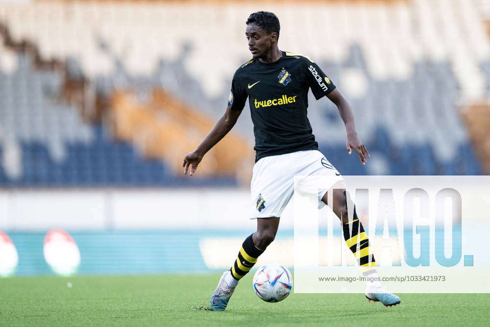 230816 AIKs Abdihakin Ali during the football match in the Swedish